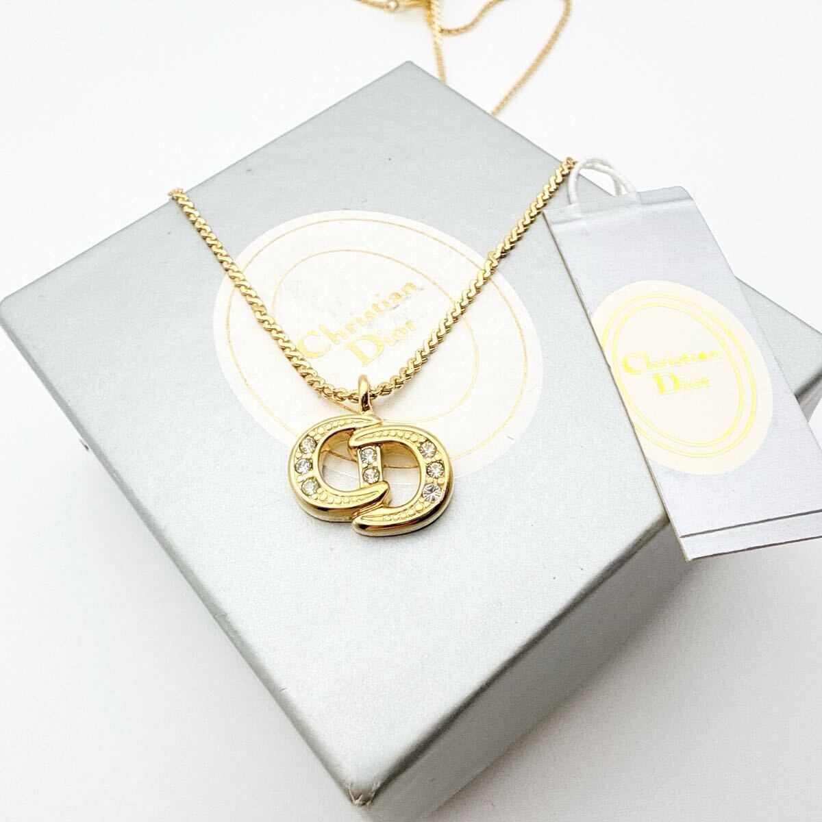 2383-2【保存箱付き】 Dior ネックレス CD 希少 アクセサリー 2383-2【保存箱付き】 Dior ネックレス CD 希少 アクセサリー