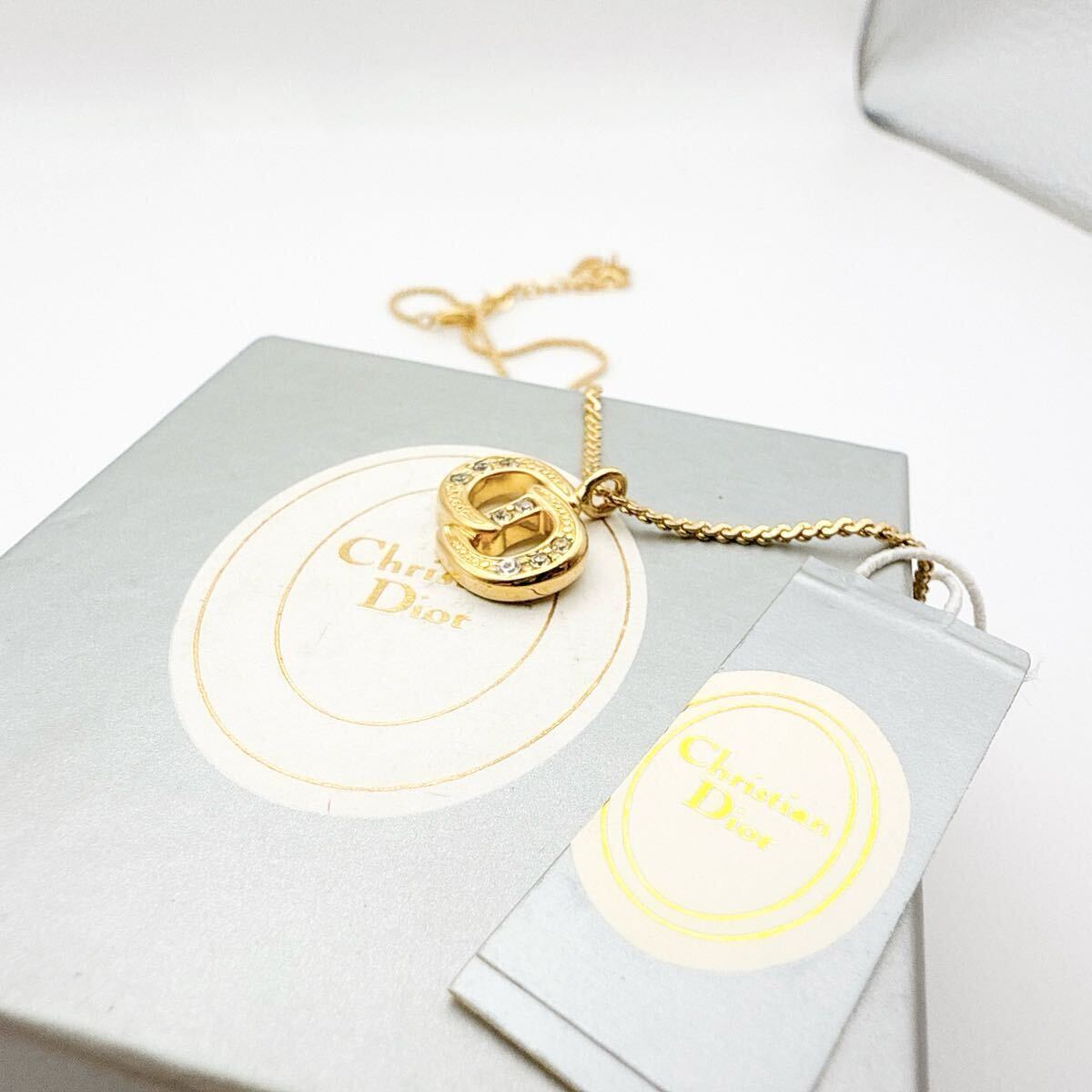 2383-2【保存箱付き】 Dior ネックレス CD 希少 アクセサリー