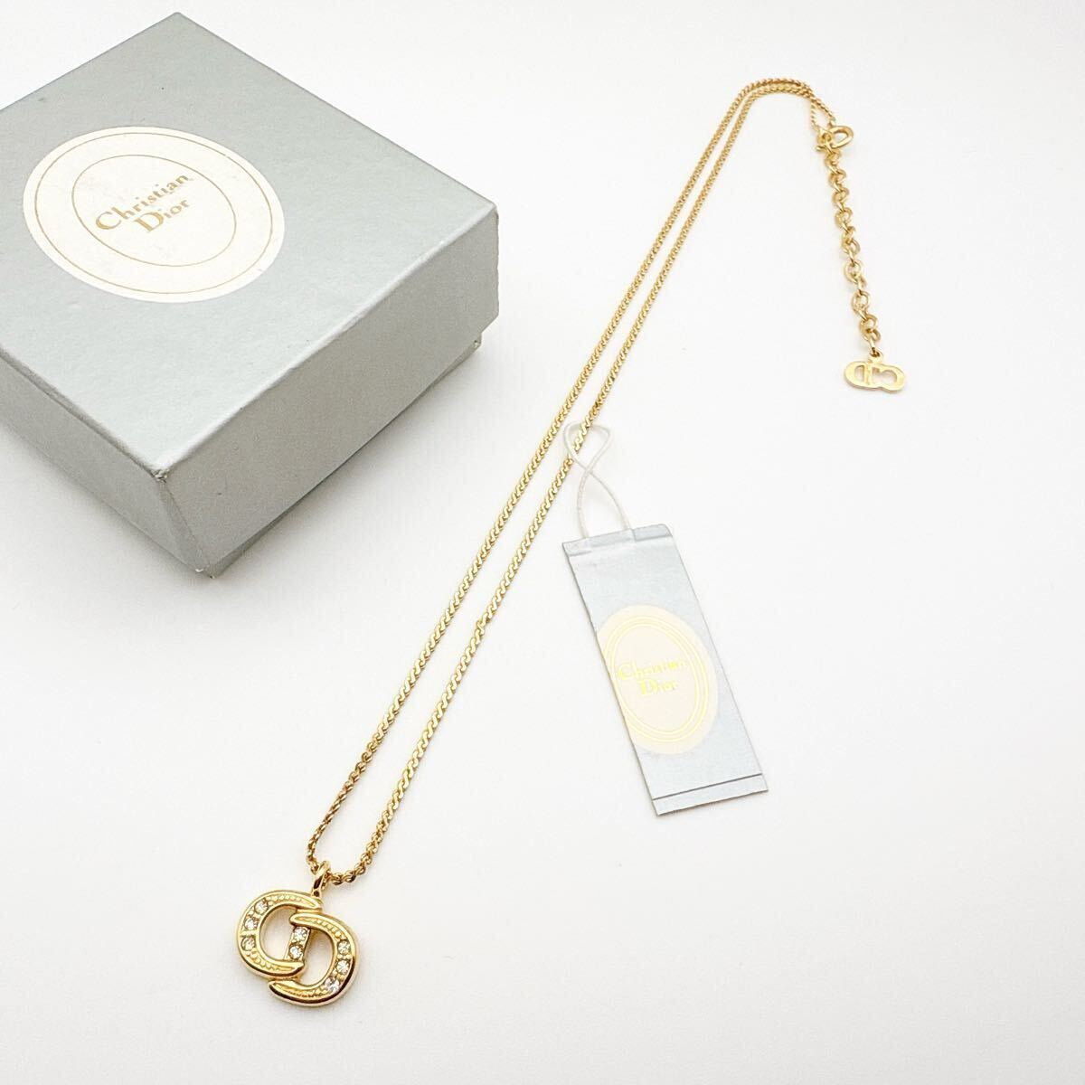 2383-2【保存箱付き】 Dior ネックレス CD 希少 アクセサリー 2383-2【保存箱付き】 Dior ネックレス CD 希少 アクセサリー
