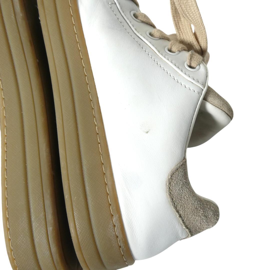 PRADA プラダ サイズ36.5 約23.5㎝ レザー×スエード ロゴ レースアップ 