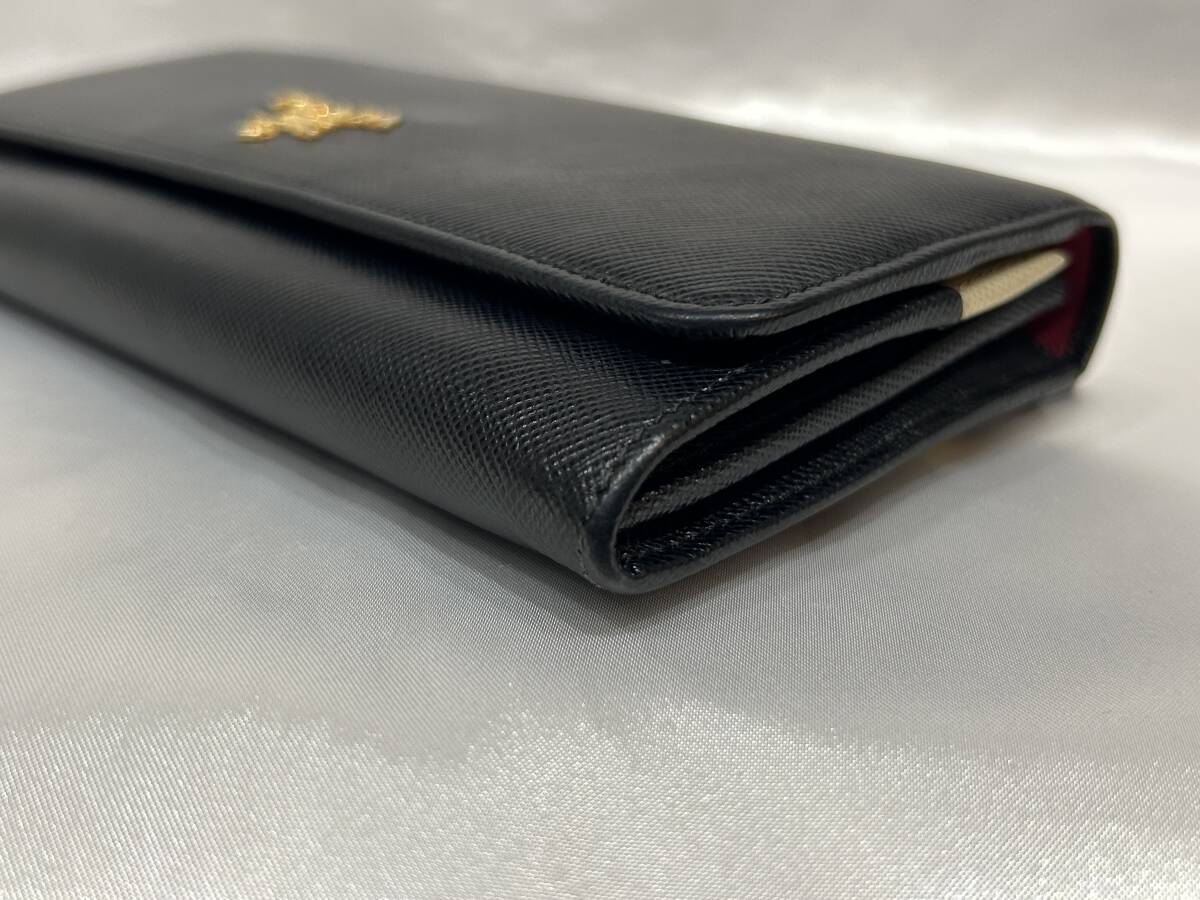 PRADA プラダ サフィアーノ マルチカラー 長財布 黒系 【公式通販】