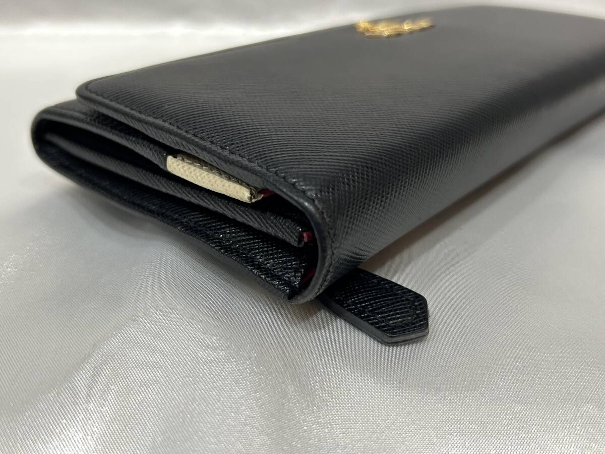 PRADA プラダ サフィアーノ マルチカラー 長財布 黒系 【公式通販】