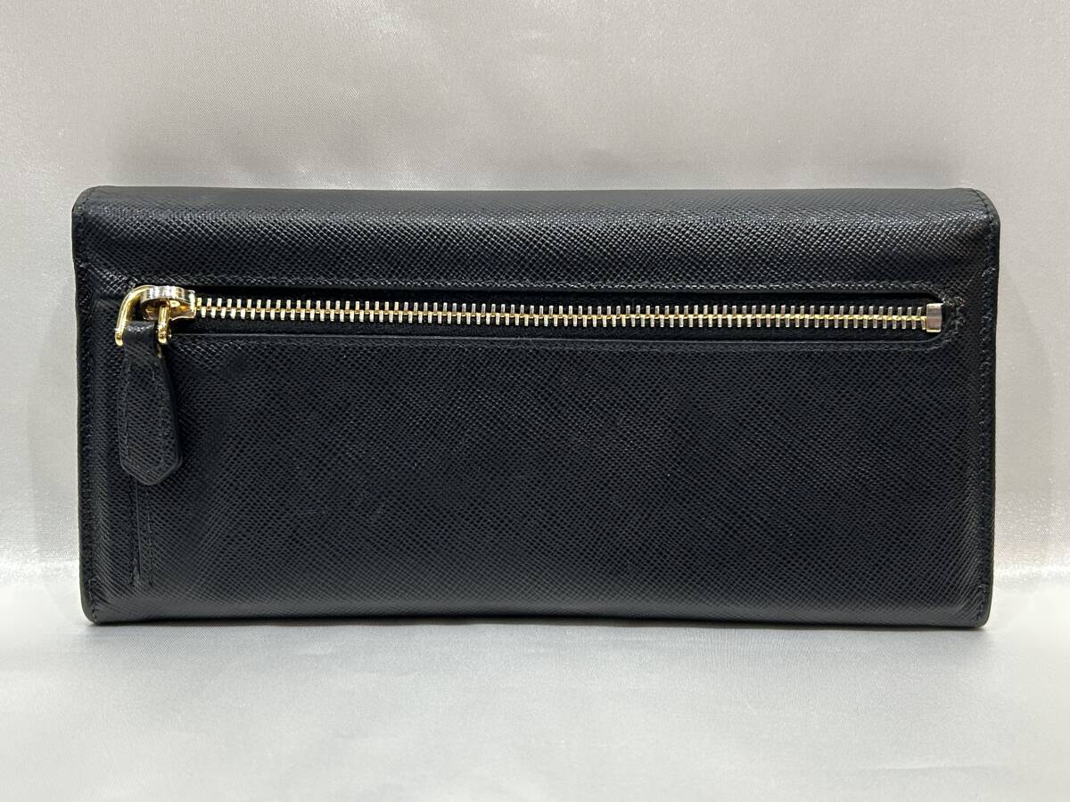 PRADA プラダ サフィアーノ マルチカラー 長財布 黒系 【公式通販】