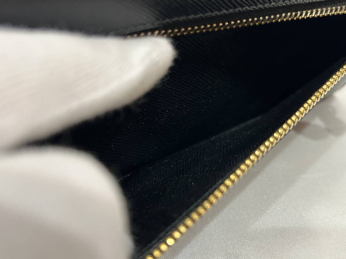 PRADA プラダ サフィアーノ マルチカラー 長財布 黒系 【公式通販】