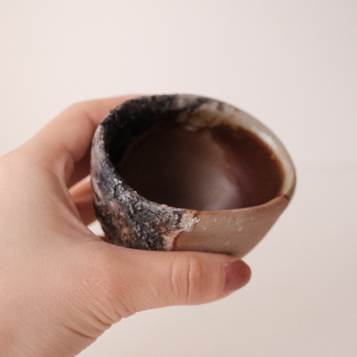 共箱 共布 栞 吉本正 備前窯変酒杯 備前 盃 酒杯 酒器 公式通販 