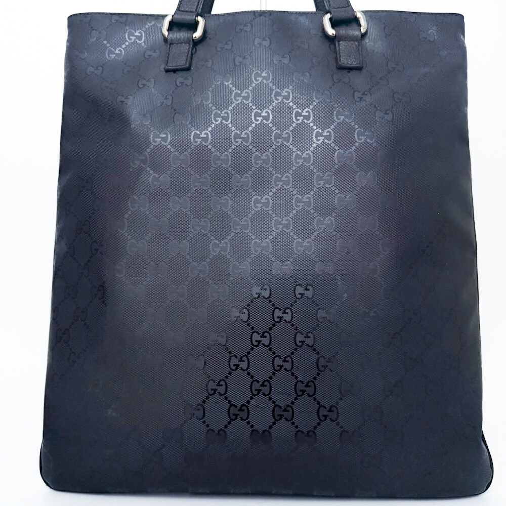 1円■未使用級■最高級ライン GUCCI グッチ インプリメ ロゴ総柄 トートバッグ ビジネス ブリーフケース 大容量 A4 メンズ レザー ブラウン_2