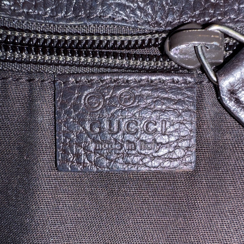 1円■未使用級■最高級ライン GUCCI グッチ インプリメ ロゴ総柄 トートバッグ ビジネス ブリーフケース 大容量 A4 メンズ レザー ブラウン_9