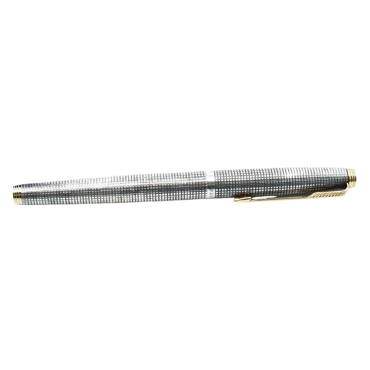 希少 PARKER パーカー 万年筆 スターリングシルバー 14K □ 1円 ～ 正規 中古 □ パーカー PARKER □ 万年筆 シズレ