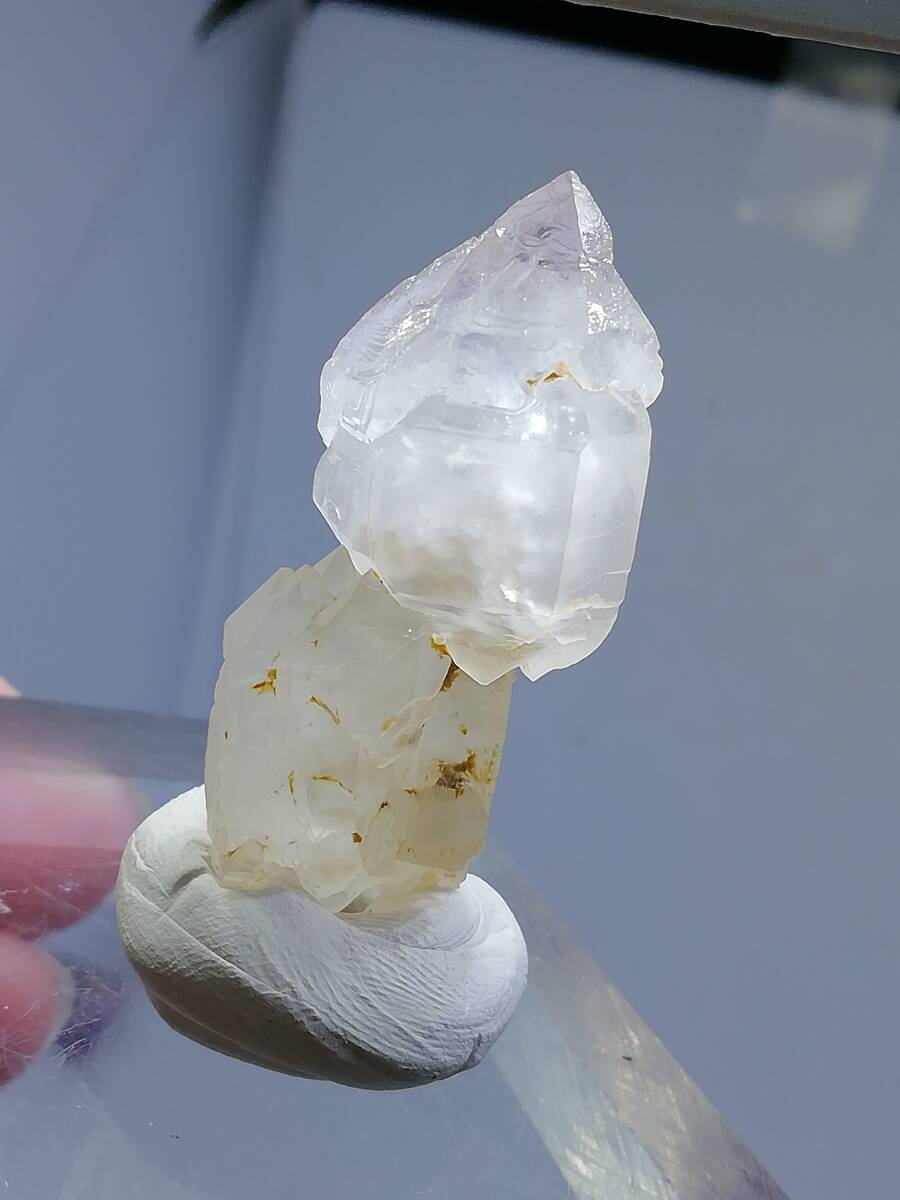 国産鉱物　美品　松茸状水晶　セプタークオーツ（松茸状） 　山梨県甲府市水晶峠 　アコウ沢