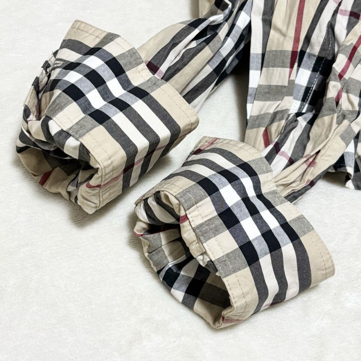 BURBERRY LONDON バーバリーロンドン コットンシャツ 40 Lサイズ相当 