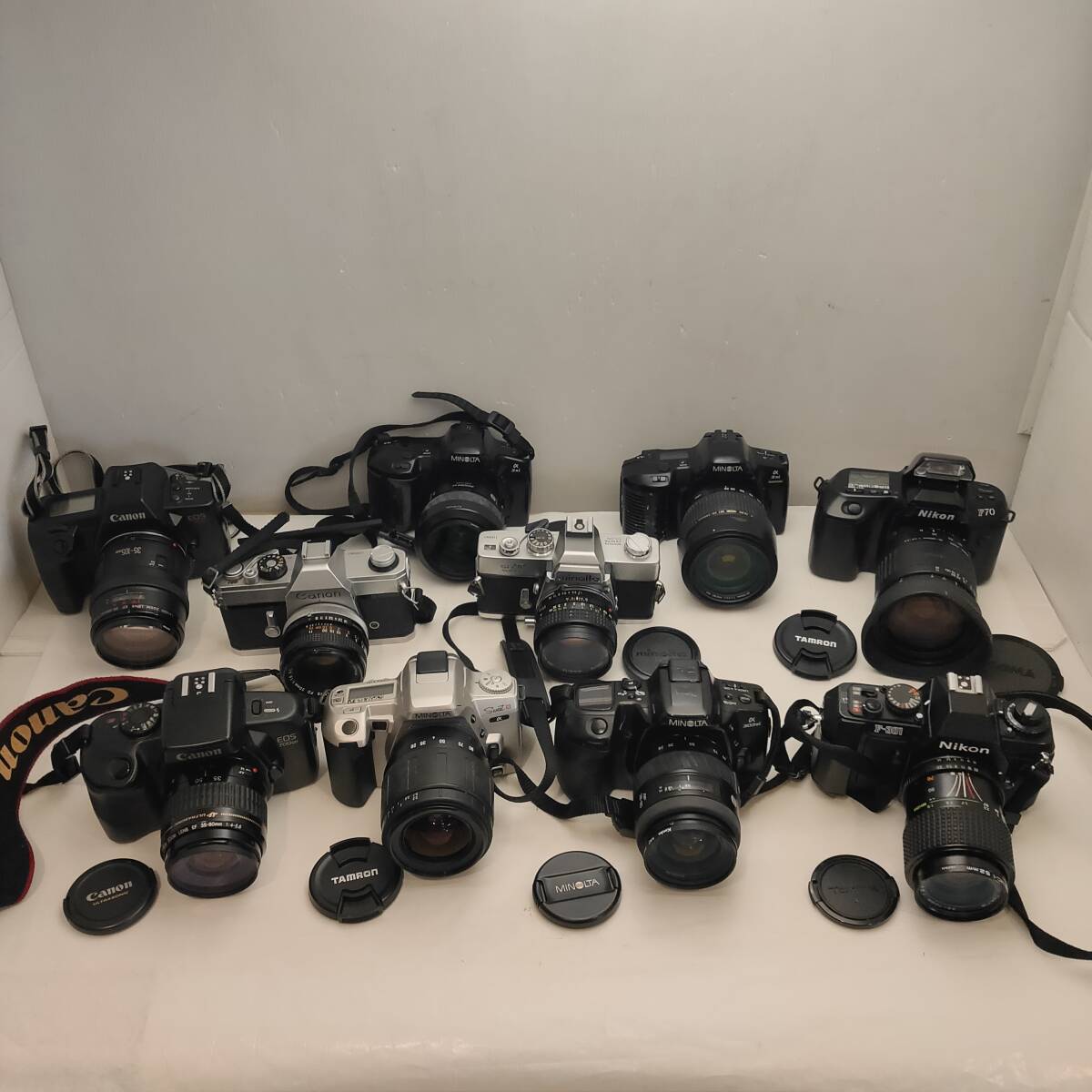 ふ*な様 一眼レフカメラ他セット　ジャンク品 020303○ジャンク品 一眼レフ フィルムカメラ まとめて 10点セット 未