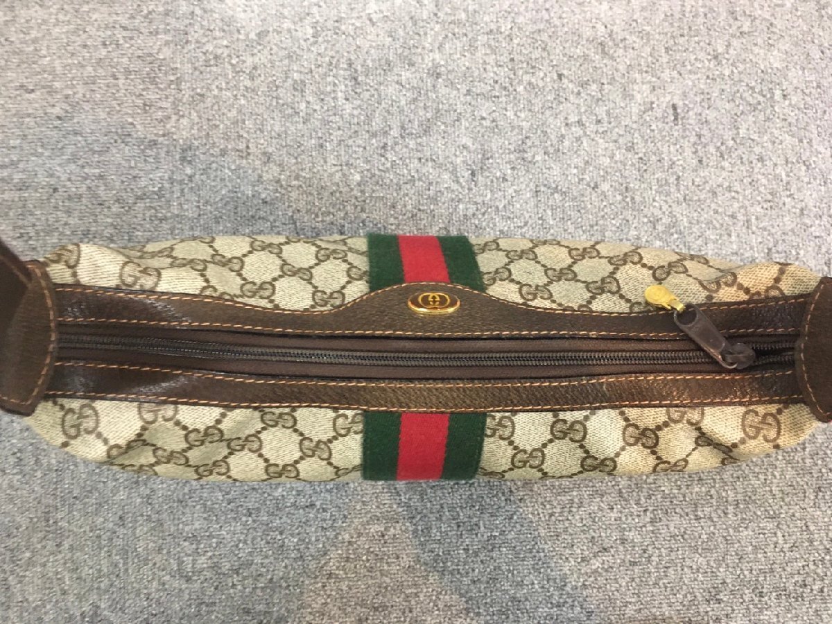 中古品】GUCCI オールド グッチ シェリーライン ショルダー バッグ FC 