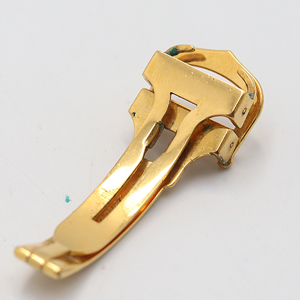 1円 良品 カルティエ 純正尾錠 Dバックル ゴールド 18mm用 メンズ