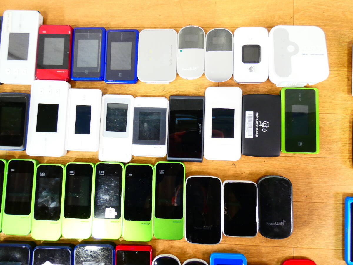 ▲モバイルルーター ポケットWi-Fi まとめて97点 WiMAX/Pocket wifi/Wi-Fi WALKER他 docomo au UQ ソフトバンク等 ※ジャンク品 ＠80_3