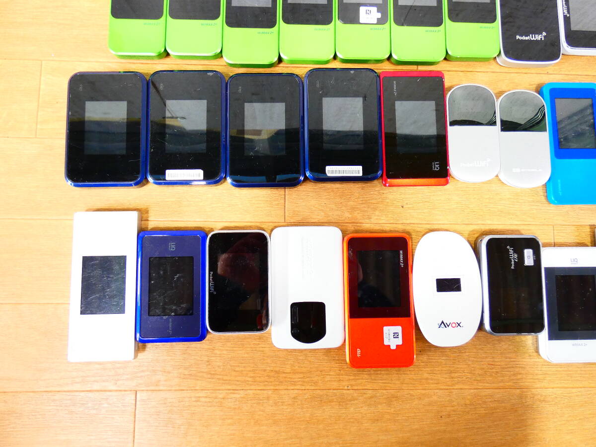 ▲モバイルルーター ポケットWi-Fi まとめて97点 WiMAX/Pocket wifi/Wi-Fi WALKER他 docomo au UQ ソフトバンク等 ※ジャンク品 ＠80_4