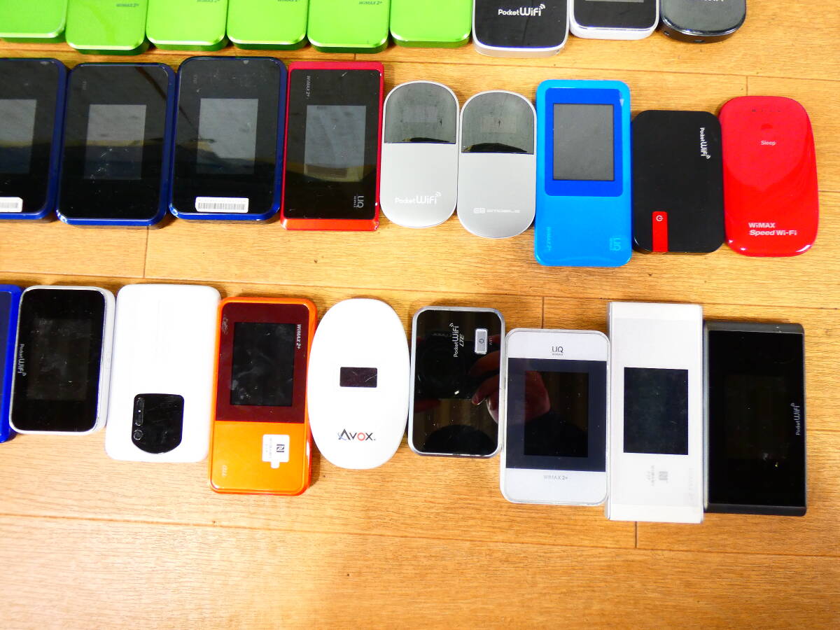 ▲モバイルルーター ポケットWi-Fi まとめて97点 WiMAX/Pocket wifi/Wi-Fi WALKER他 docomo au UQ ソフトバンク等 ※ジャンク品 ＠80_5