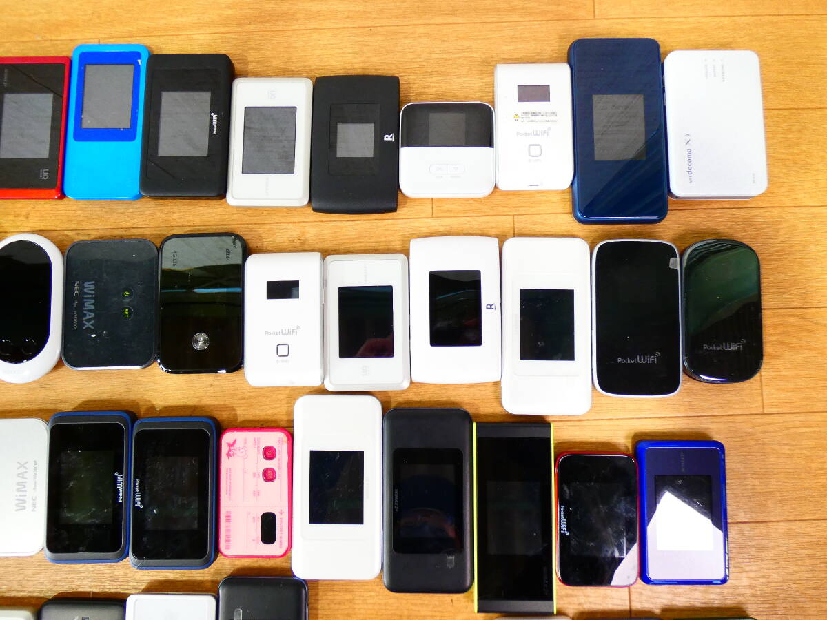 ▲モバイルルーター ポケットWi-Fi まとめて97点 WiMAX/Pocket wifi/Wi-Fi WALKER他 docomo au UQ ソフトバンク等 ※ジャンク品 ＠80_7