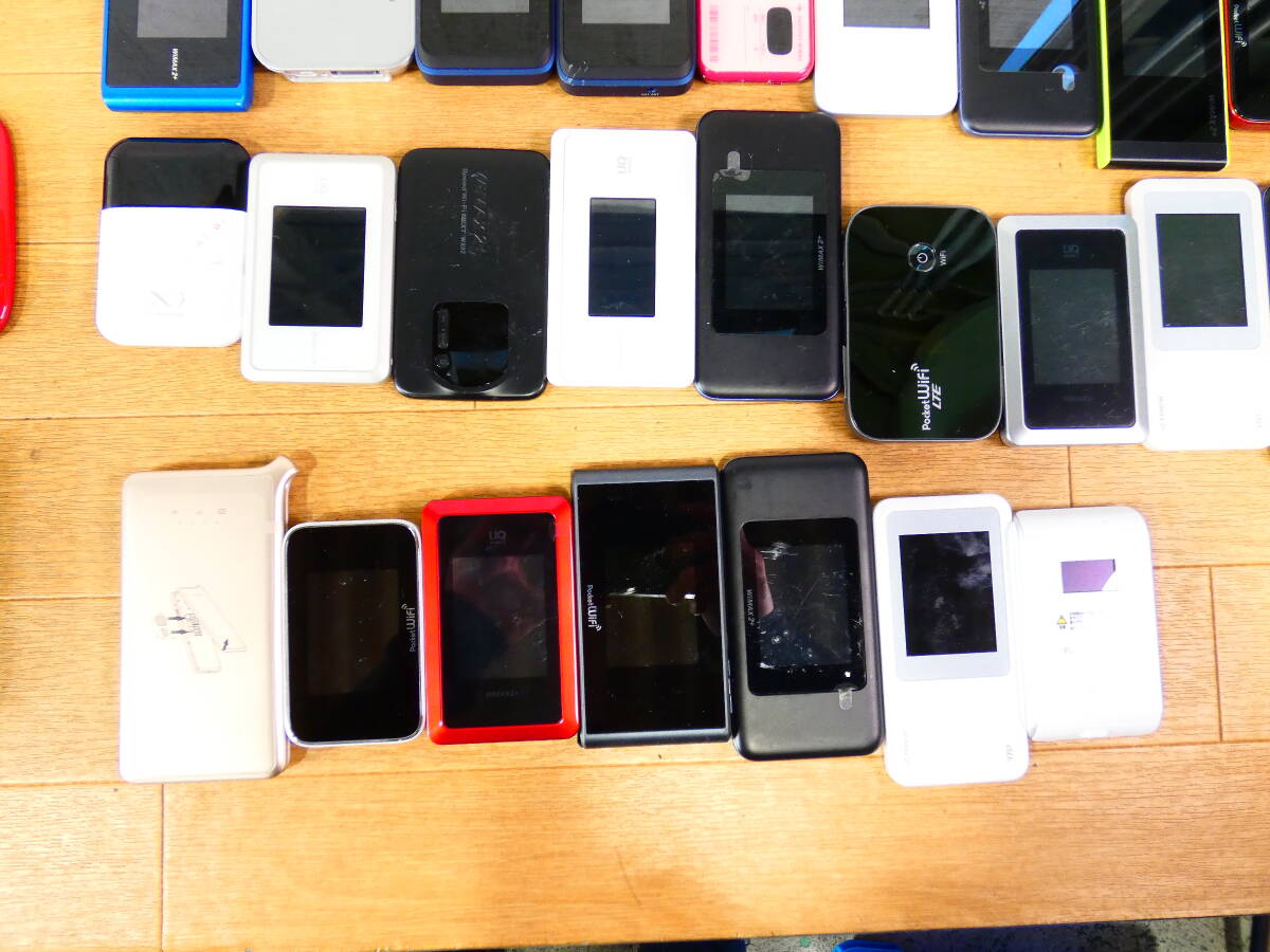 ▲モバイルルーター ポケットWi-Fi まとめて97点 WiMAX/Pocket wifi/Wi-Fi WALKER他 docomo au UQ ソフトバンク等 ※ジャンク品 ＠80_8