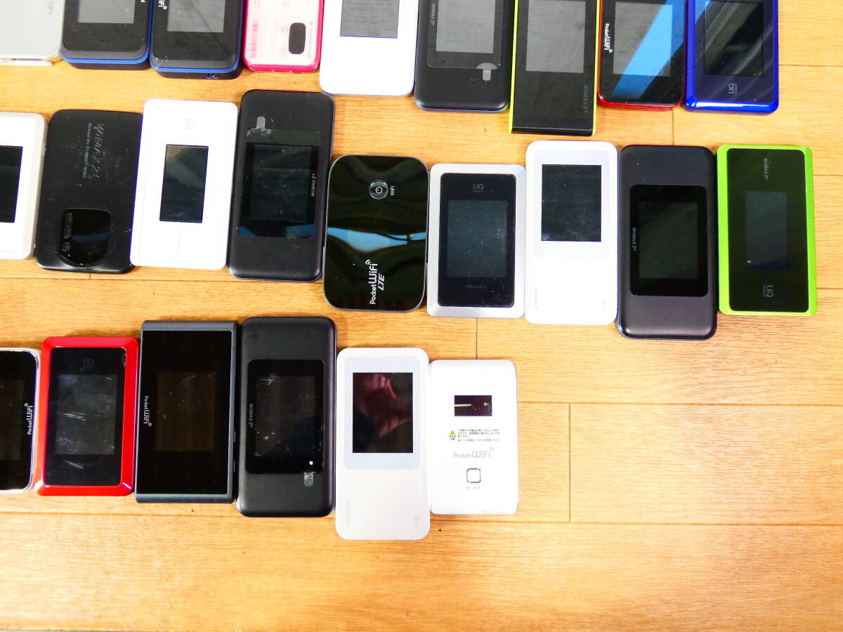 ▲モバイルルーター ポケットWi-Fi まとめて97点 WiMAX/Pocket wifi/Wi-Fi WALKER他 docomo au UQ ソフトバンク等 ※ジャンク品 ＠80_9