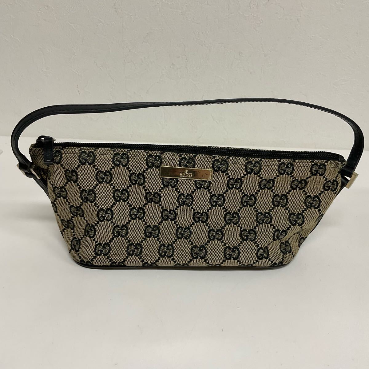 SD033-60◇ GUCCI／ グッチ GGキャンバス アクセサリーポーチ ミニ 