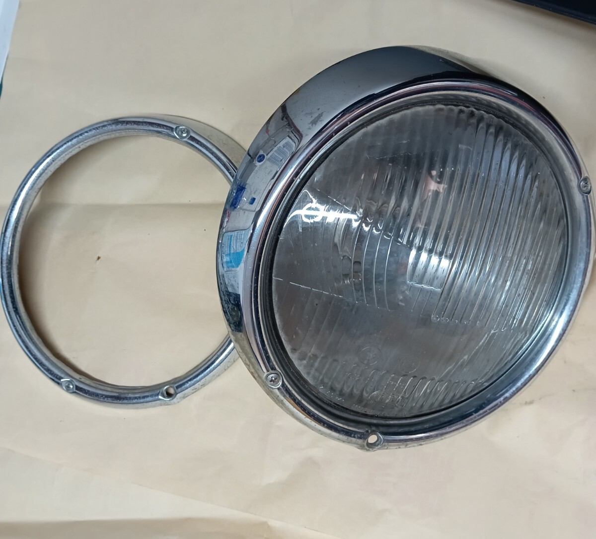 空冷 VW type1 ヘッドライトレンズ 60\'s HELLA Made in Germany 製 当時物 空冷ビートル HELLA 空冷VW 空冷 356タイプ 空冷ビートルType1・Type2（Type1：To～1966・Type2：～1967） 公式