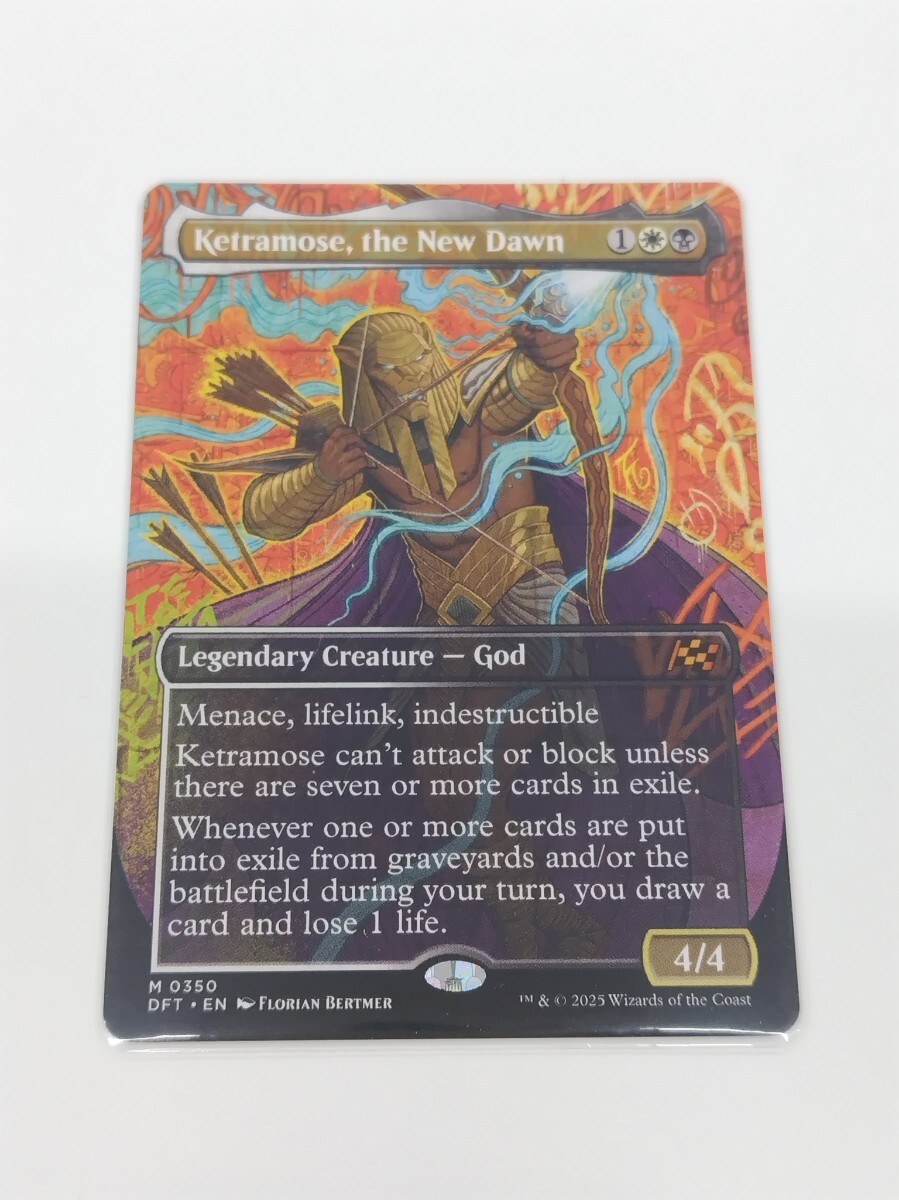 新たな夜明け、ケトラモーズ　ボーダーレス　3枚セット　MTG MTG】「新たな夜明け、ケトラモーズ/Ketramose, the New Dawn