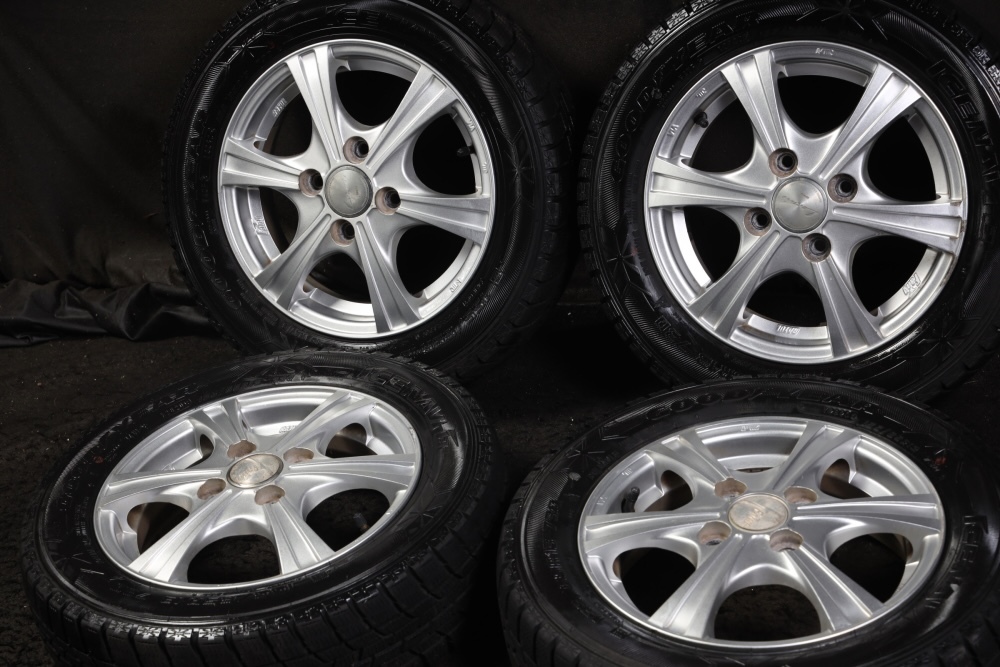 ☆バリ山 155/65R13 国産GOODYEAR 2020年製 スタッドレス 4本SET