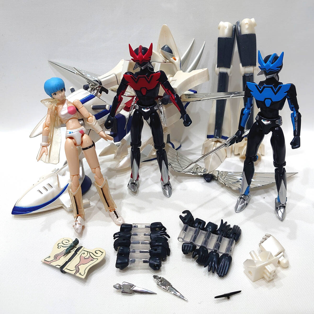 ミクロマン 夢戦士ウイングマン セット パーツ欠品 夢あおい レッド