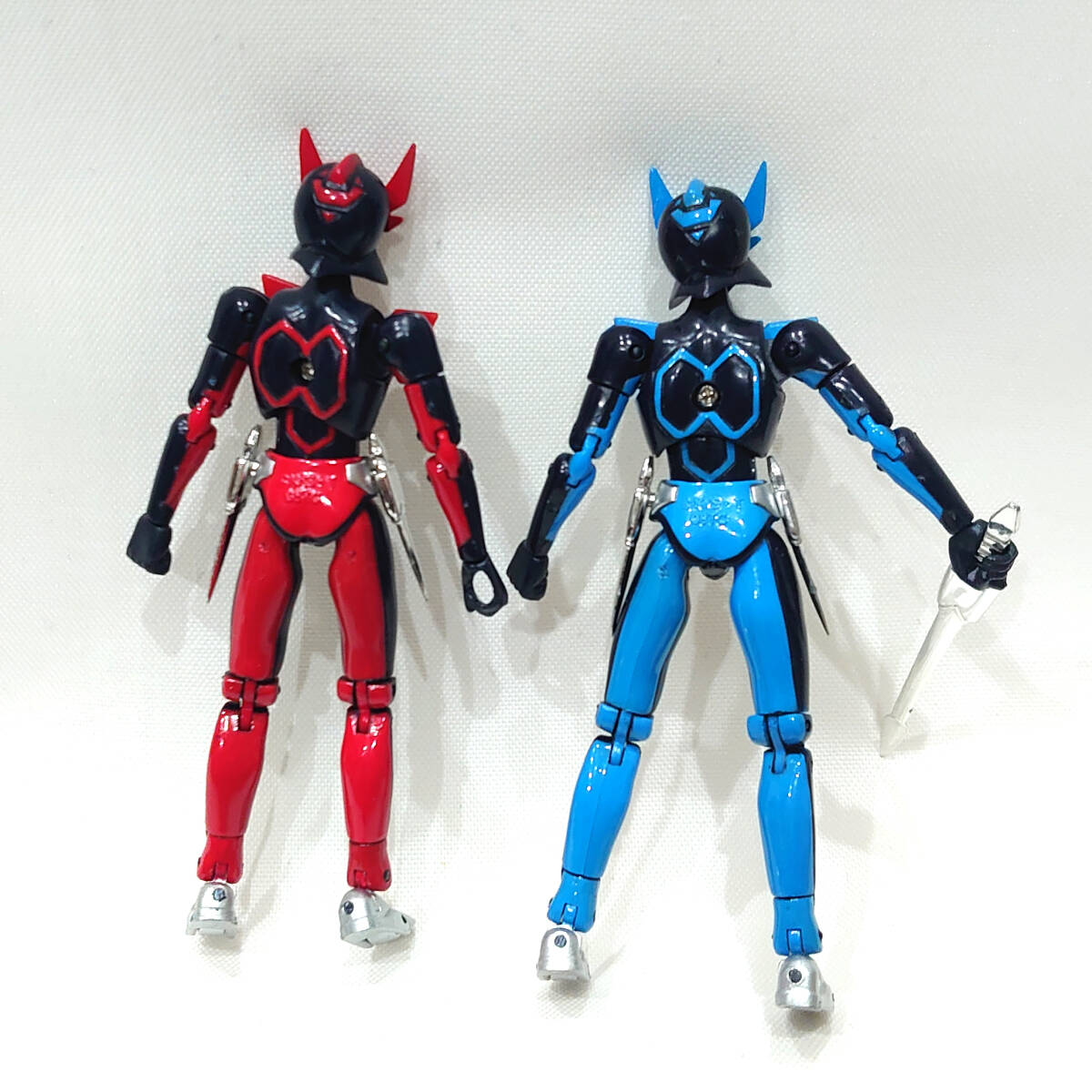 夢戦士ウイングマン レッドバージョン with ウイアナ フィギュア ミクロマン 夢戦士ウイングマン セット パーツ欠品 夢あおい レッド