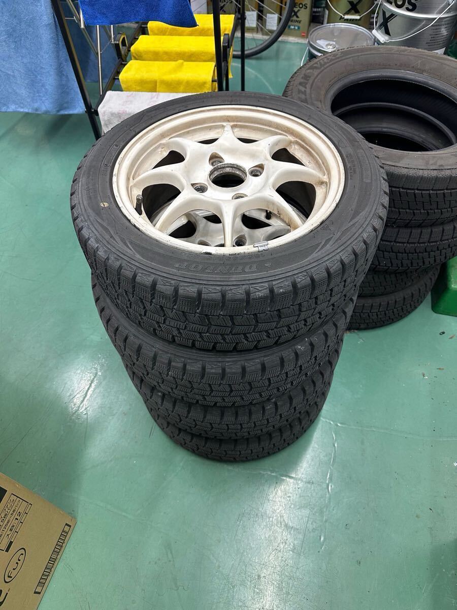 dc2インテグラ タイプR 96spec 純正ホイール　 15インチ 6J+50 pcd114.3 4本 スタッドレス付き 着払い 直接引き取り可能_2