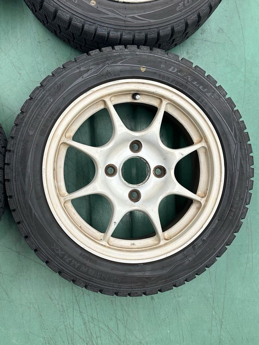 dc2インテグラ タイプR 96spec 純正ホイール　 15インチ 6J+50 pcd114.3 4本 スタッドレス付き 着払い 直接引き取り可能_5