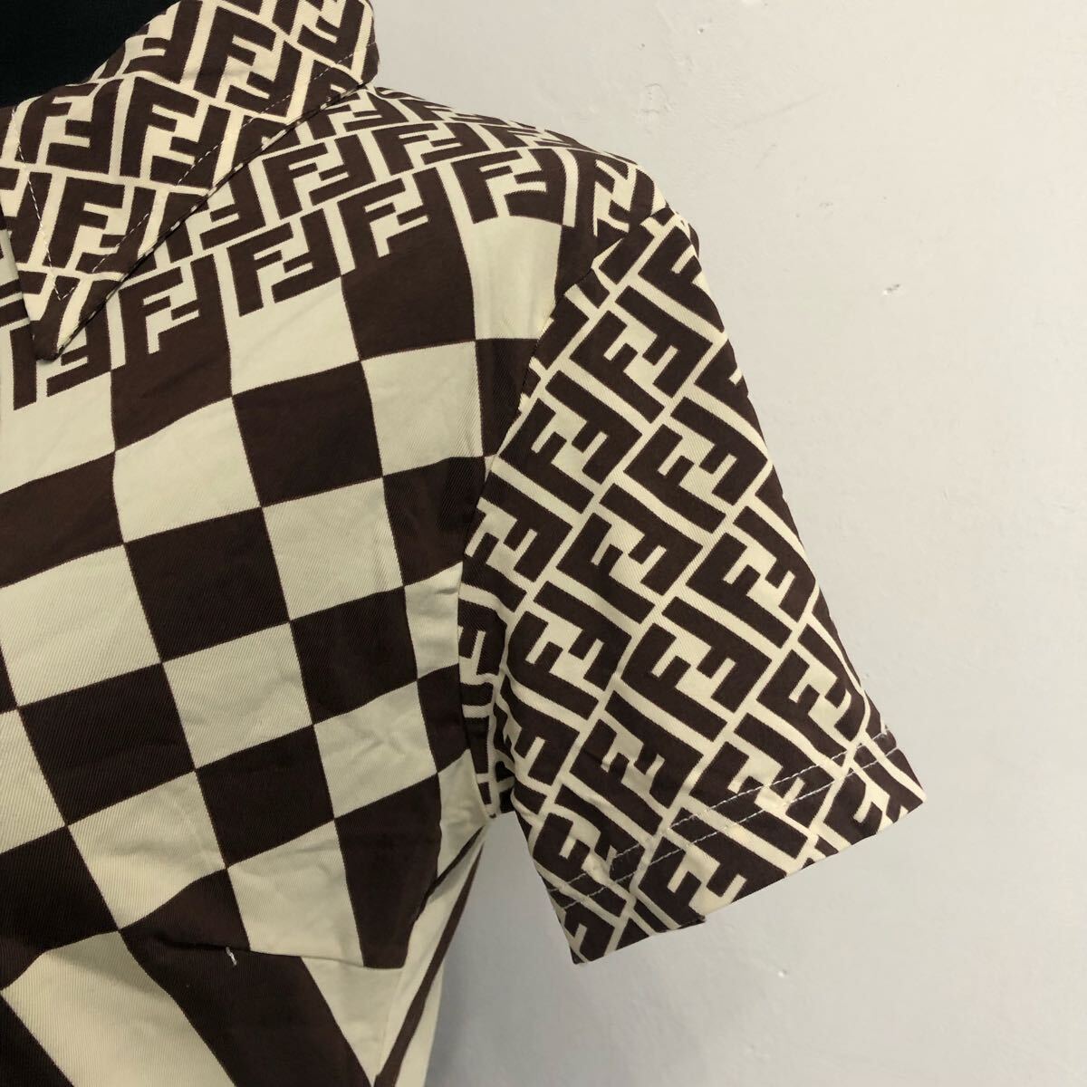 FENDI フェンディ 半袖 ポロシャツ ズッカ柄 46サイズ Tシャツ