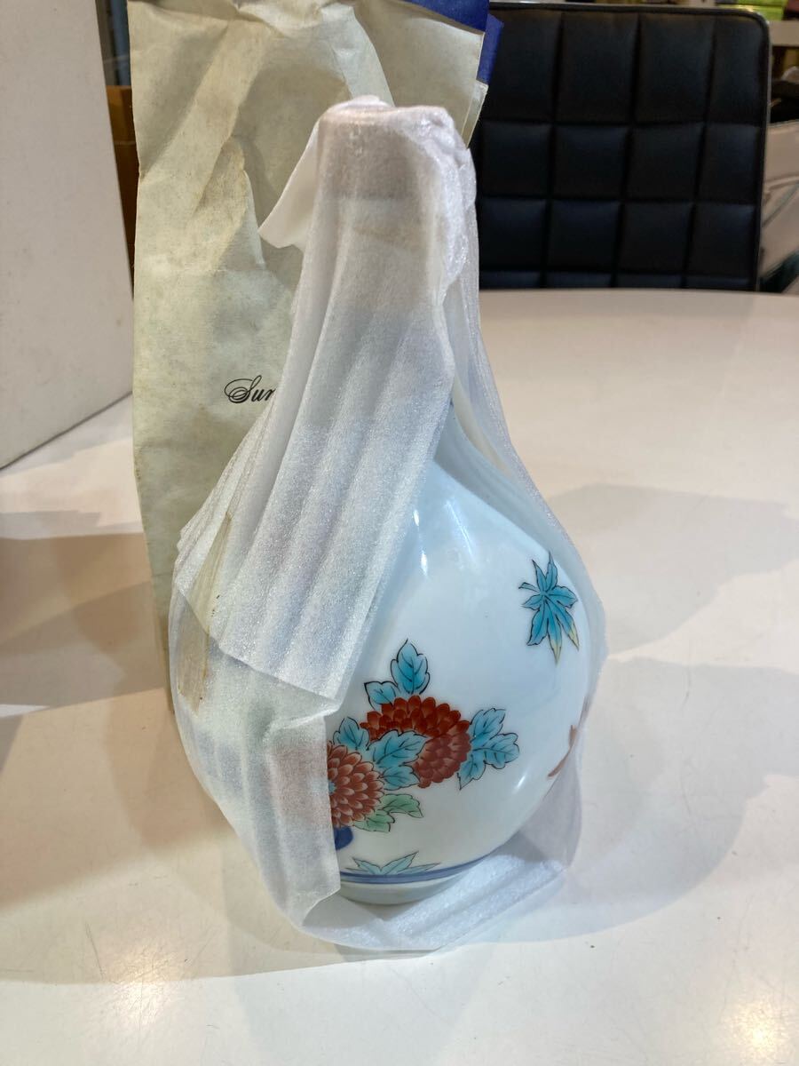 SUNTORY サントリー ブランデー 有田焼 陶器ボトル 染錦菊水文 1989年