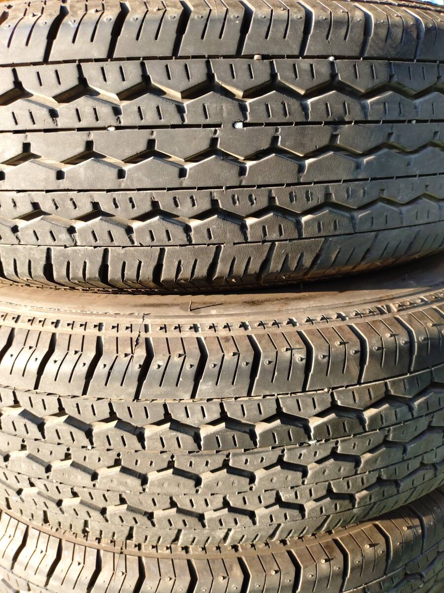 ☆BRIDGSETONE RD613　145/80R13 88/86N　LT 中古タイヤ4本セット☆_3