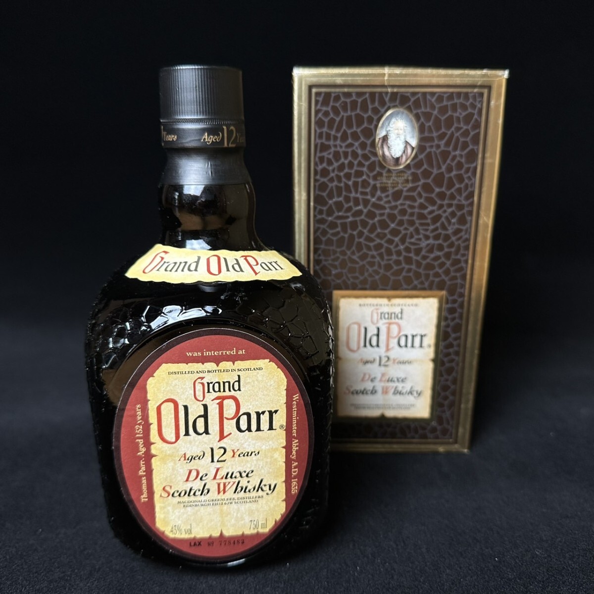 コレクター買取品【未開栓】Grand Old Parr オールドパー 12年 750ml 