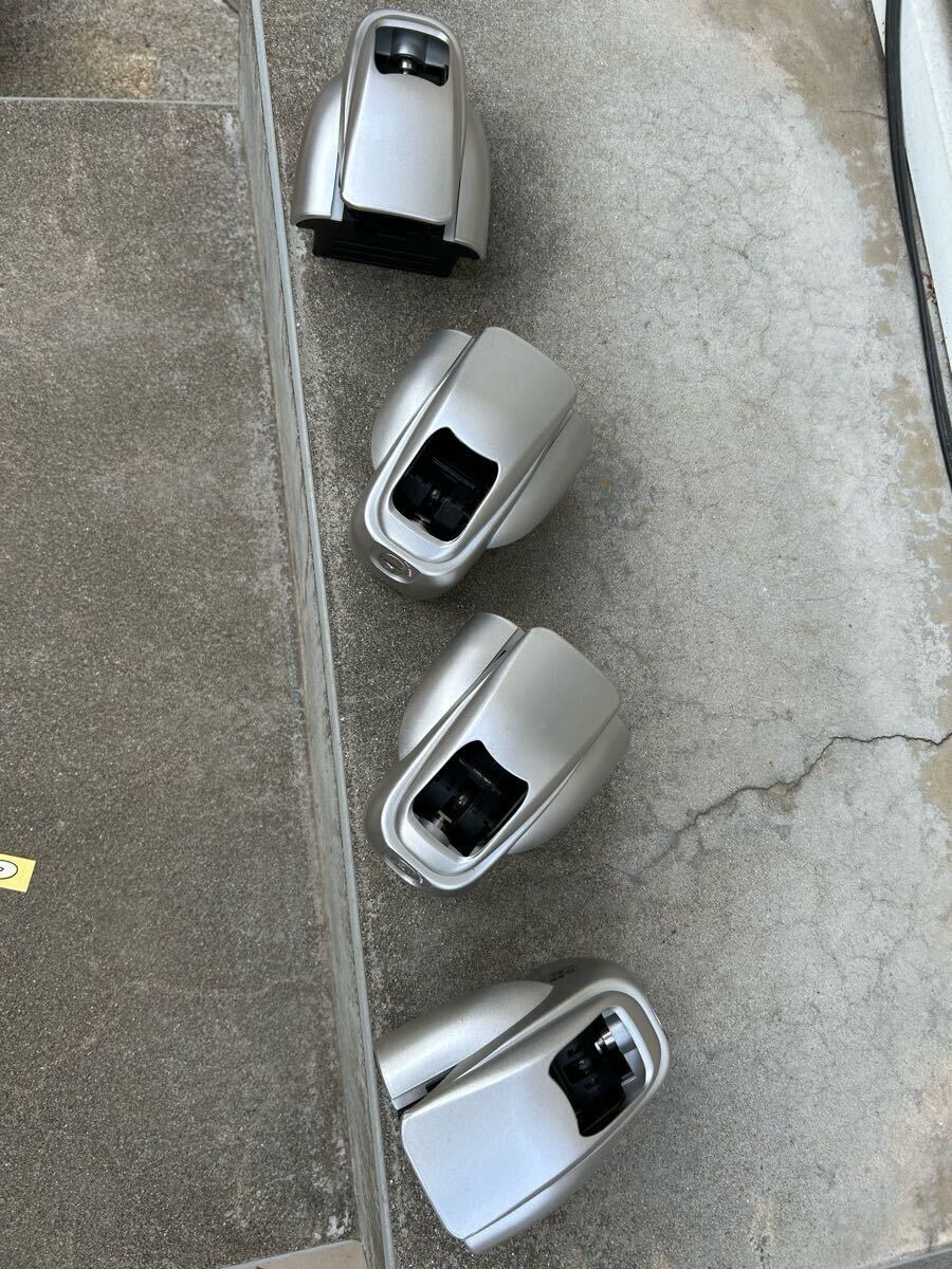 INNO キャリア　IN-SR ローダウンステーセット シルバー ルーフレール付用 ベーシックステーセット INSR カーメイト キャリアフット 中古_5