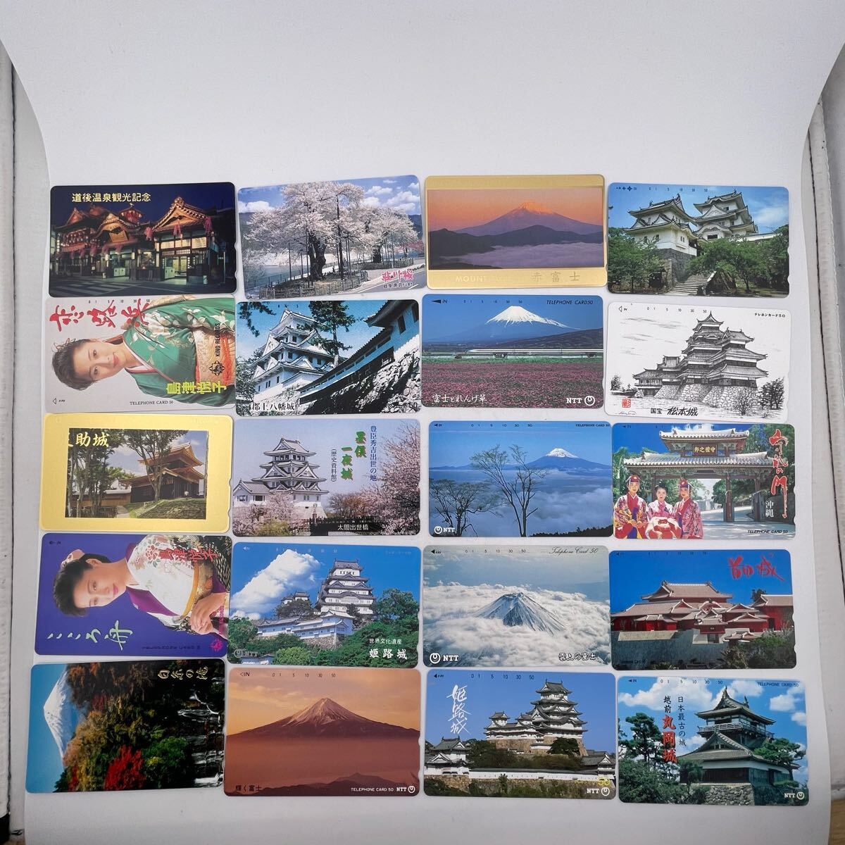 未使用品 テレホンカード 額面47,000円 50度/94枚 富士山 景色 観光地