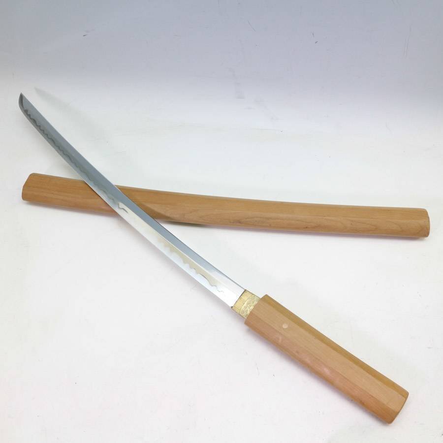 中脇差 刃46cmほど 白鞘 日本刀 模造刀 ◇159f21(模造刀)｜売買された