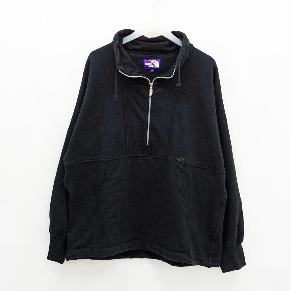 ◇【THE NORTH FACE PURPLE LABEL ザ ノースフェイス パープルレーベル】アノラック スウェット NT6306N ブラック S_1