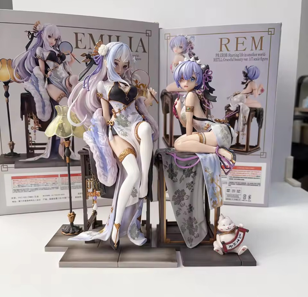 Re:ゼロから始める異世界生活 レム　エミリア　フィギュア　セット 完成品フィギュア_1
