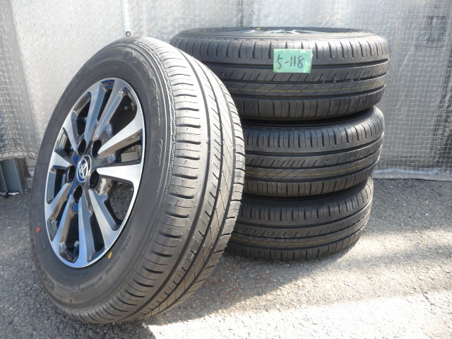 5-118◎TOYOTA/トヨタ 純正アルミホイールタイヤ 4本セット 195/65R15/5穴 15×6J♪直接引取り可♪◎_1