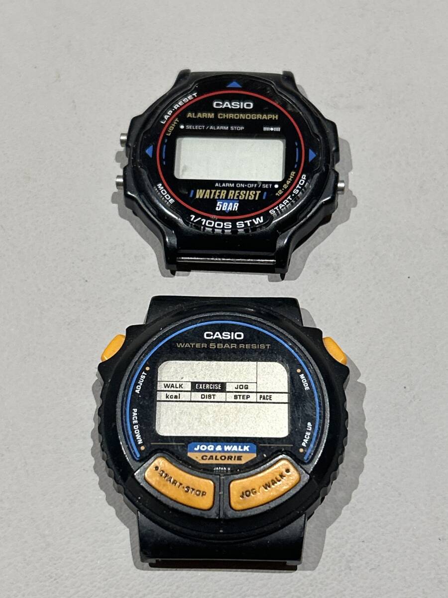 CASIO カシオ　ビンテージ　まとめて　タフソーラー　方位磁針　JOG&WALK WATER RESIST レトロ　ジャンク_4