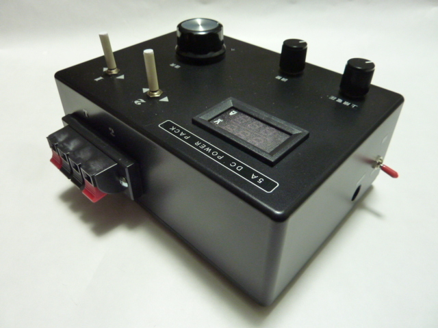 高容量　直流パワーパック５Ａ（デジタル電圧電流計、最大電圧可変）_4