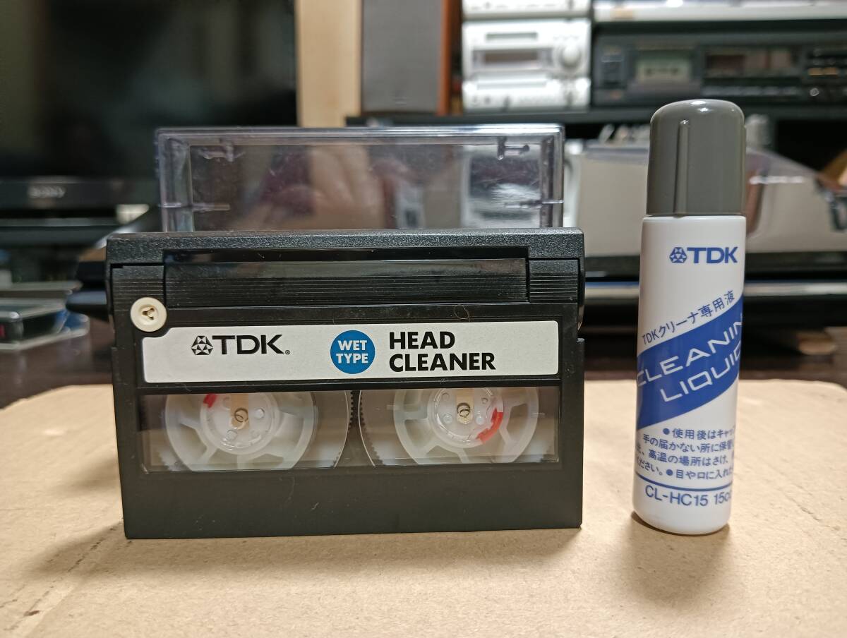 TDK WET TYPE式 8mm HEAD CLEANER・ TDK 湿式8mmビデオヘッドクリーナー　_2