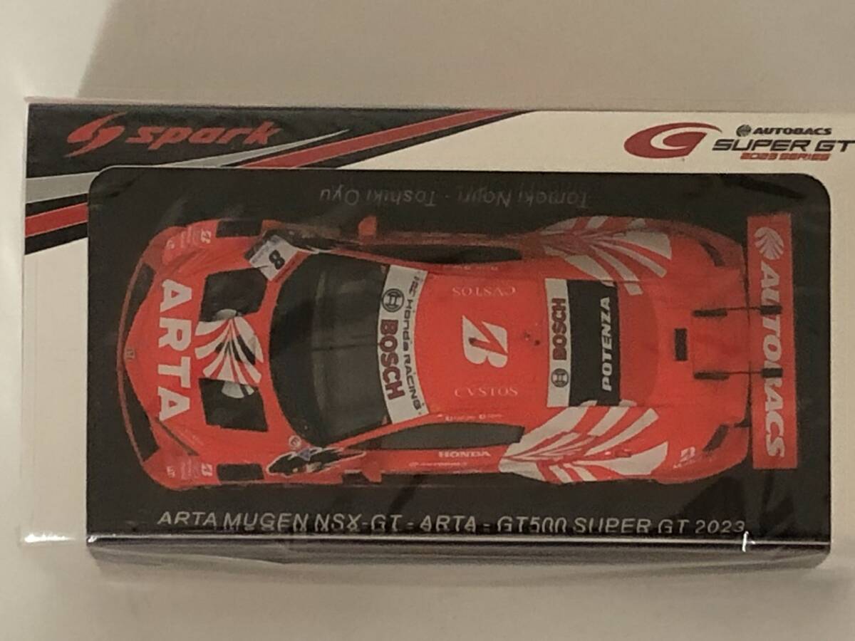 スパーク 1/43 ARTA MUGEN NSX-GT ARTA 無限 GT500 スーパーGT 2023 野尻 智紀 大湯 都史樹 選手 No.8_2