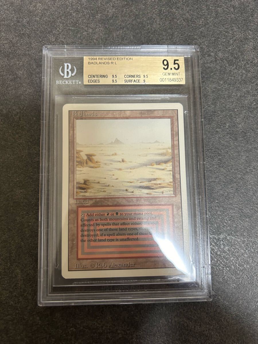 【BGS9.5】 Badlands リバイズド revised edition GEMMINT MTG BGS鑑定品 ★安心の真贋鑑定サービス付き★ 1円スタート！！_1