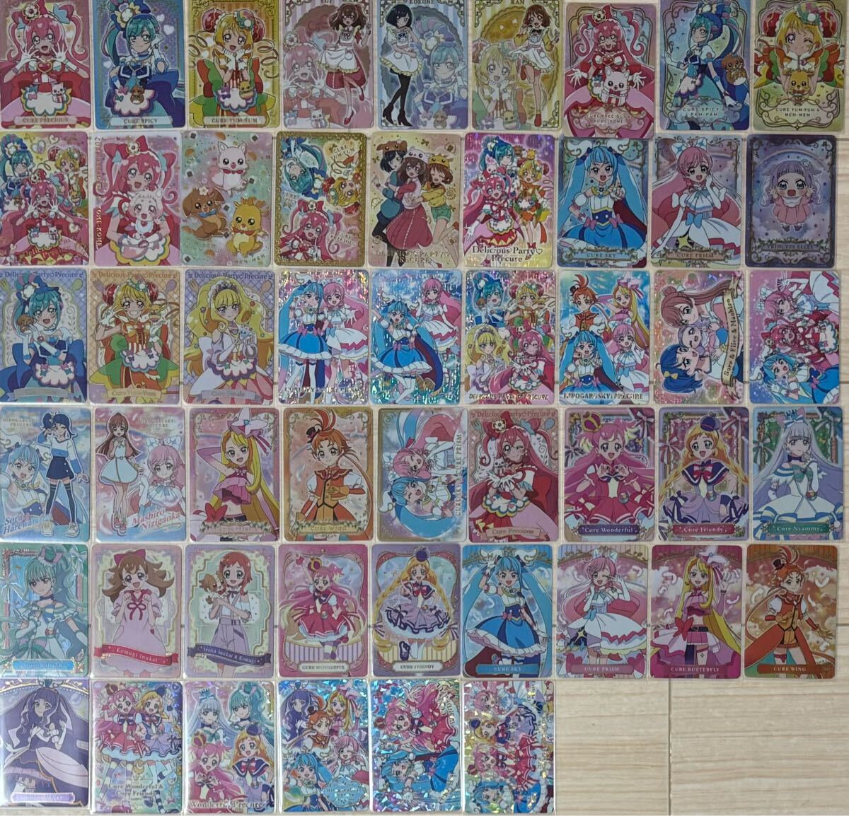 プリキュア キラキラカードグミ 3シリーズ51枚セット（フルコンプ