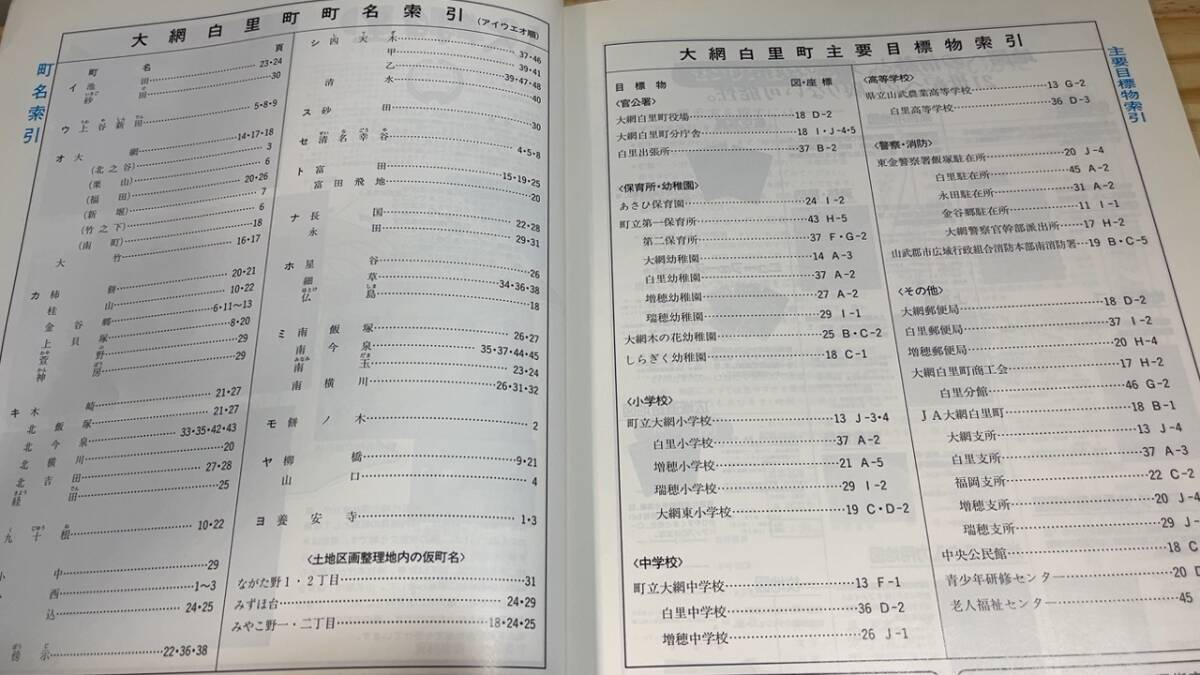 ゼンリン住宅地図11】『千葉県山武郡6 大網白里町'94』○全48図○1994