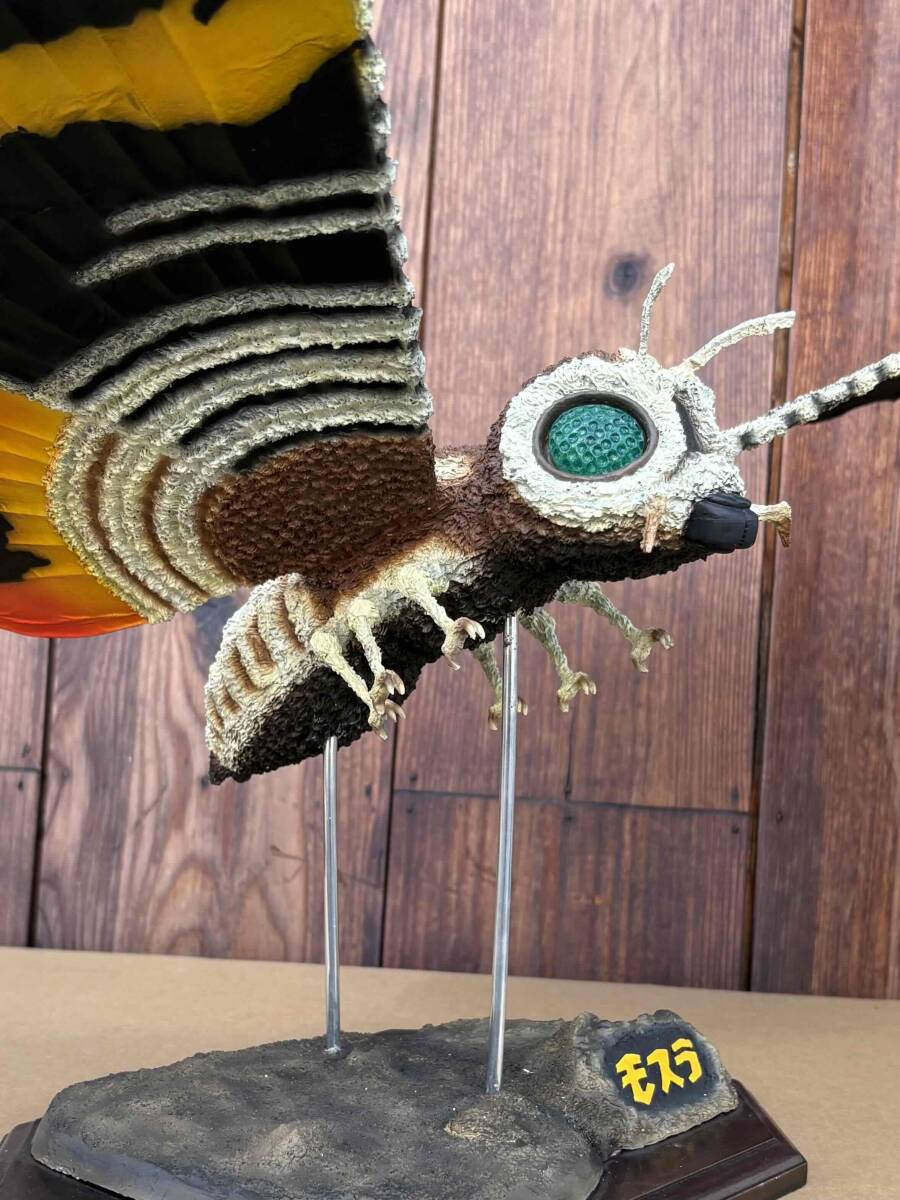 パラダイス イノウエアーツ モスラ成虫 ソフビキット完成品 横幅：約