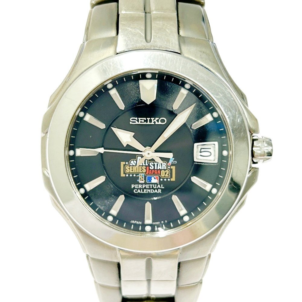 1円スタート】SEIKO セイコー 8F56-00A0 MX パーペチュアルカレンダー